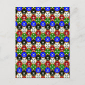 Casino Chips Postkarte (Vorderseite)