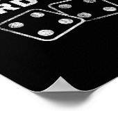 Casino Craps Player I Do Things The Hardway Gamble Poster (Ecke)