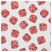 Casino Craps Spiel Rote Würfel Stoff (Nahaufnahme)