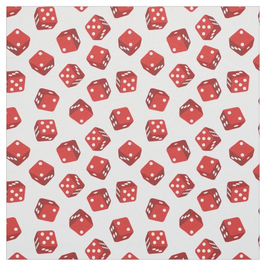 Casino Craps Spiel Rote Würfel Stoff (Muster)