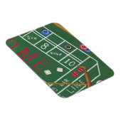 Casino Craps Tisch mit Chips und Würfeln Magnet (Rechte Seite)