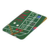 Casino Craps Tisch mit Chips und Würfeln Magnet (Linke Seite)