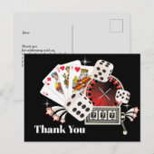 Casino danke Karte (Vorne/Hinten)