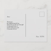 Casino danke Karte (Rückseite)