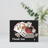 Casino danke Karte (Stehend Vorderseite)