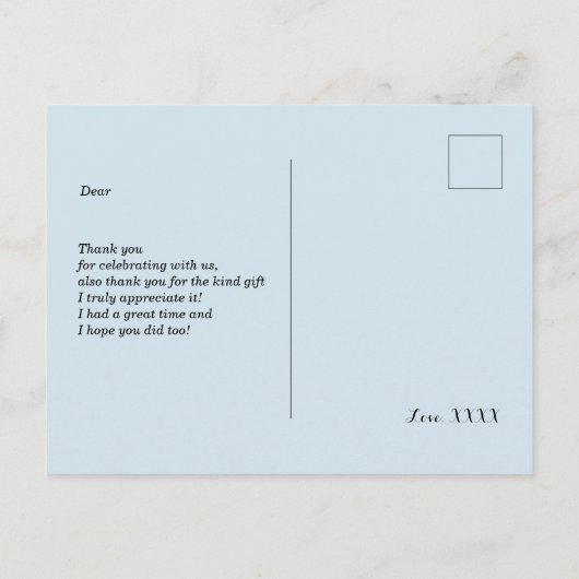 Casino danke Karte (Rückseite)