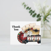 Casino danke Karte (Stehend Vorderseite)