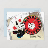 Casino danke Karte (Vorne/Hinten)