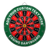 Casino-Dartboard mit benutzerdefiniertem Text Dartscheibe (vorne)