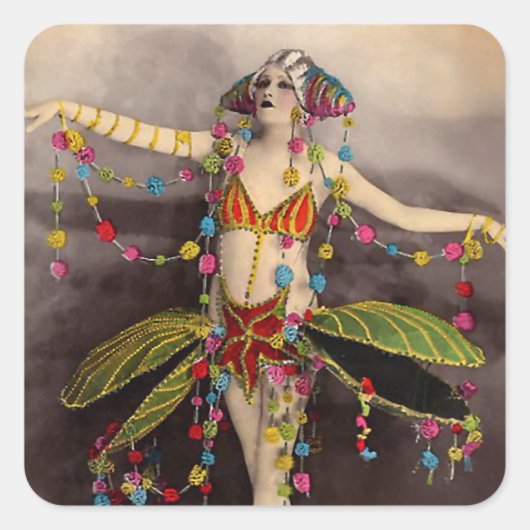 Casino de Oaris Quadratischer Aufkleber (Vorderseite)