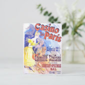 Casino de Paris Vintag Postkarte (Stehend Vorderseite)