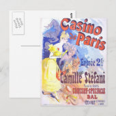 Casino de Paris Vintag Postkarte (Vorne/Hinten)
