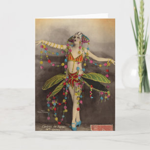 Casino de Paris Vintage Design Karte