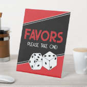 Casino Dice Gastgeschenk Sockelschild (In SItu)