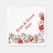 Casino Dice Wedding Paper Napkins Serviette (Vorderseite)