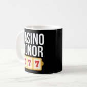 Casino Donor Gambling Gambler Joke Kaffeetasse (Vorderseite Links)