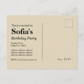 Casino Erwachsenenspiel Geburtstag Postkarte Einla (Rückseite)