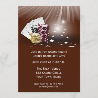 Casino Event Einladung