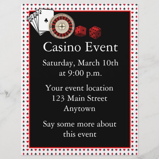 Casino Event Flyer (Vorne)