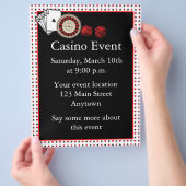 Casino Event Flyer (Hand)