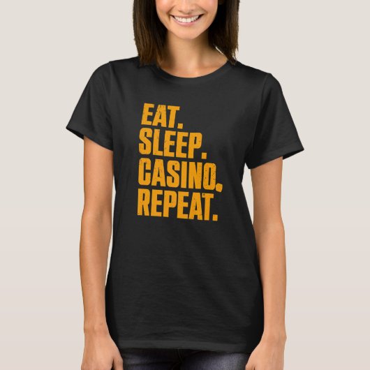 Casino For Men Women Casino Gambler Poker 1 T-Shirt (Vorderseite)