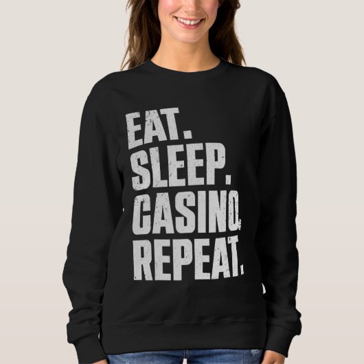 Casino For Men Women Casino Gambler Poker Sweatshirt (Vorderseite)