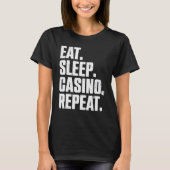 Casino For Men Women Casino Gambler Poker T-Shirt (Vorderseite)