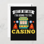 Casino Gambling Funny Poker Lover Postkarte (Vorne/Hinten)