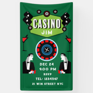 Casino Gambling Poker Roulette Banner