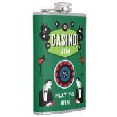 Casino Gambling Poker Roulette Flachmann (Rechts)