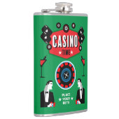 Casino Gambling Poker Roulette Flachmann (Rechts)