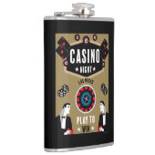 Casino Gambling Poker Roulette Flachmann (Rechts)