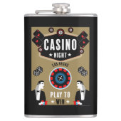 Casino Gambling Poker Roulette Flachmann (Vorderseite)
