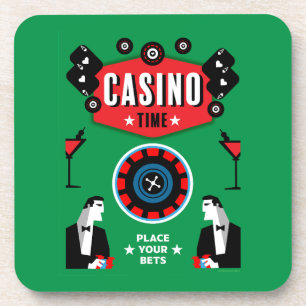 Casino Gambling Poker Roulette Getränkeuntersetzer