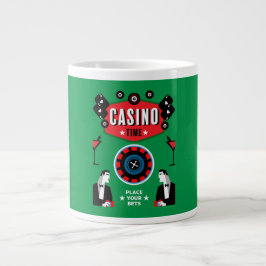 Casino Gambling Poker Roulette Jumbo-Tasse