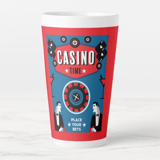 Casino Gambling Poker Roulette Milchtasse (Vorderseite)