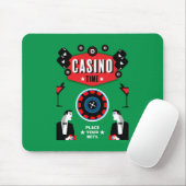 Casino Gambling Poker Roulette Mousepad (Mit Mouse)