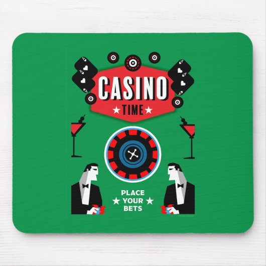 Casino Gambling Poker Roulette Mousepad (Vorne)