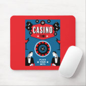 Casino Gambling Poker Roulette Mousepad (Mit Mouse)