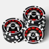 Casino Gambling Poker Roulette Pokerchips (Stapel)