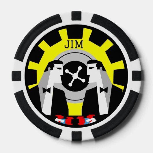 Casino Gambling Poker Roulette Pokerchips (Vorderseite)