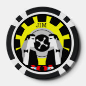 Casino Gambling Poker Roulette Pokerchips (Rückseite)