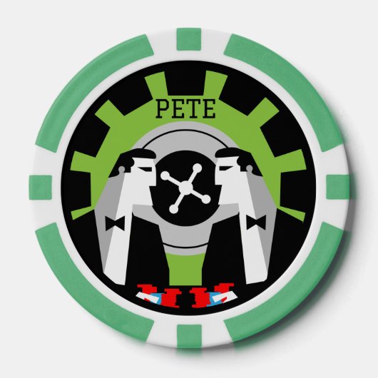 Casino Gambling Poker Roulette Pokerchips (Vorderseite)