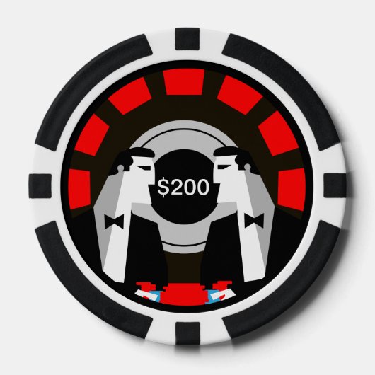 Casino Gambling Poker Roulette Pokerchips (Vorderseite)