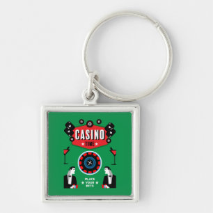 Casino Gambling Poker Roulette Schlüsselanhänger