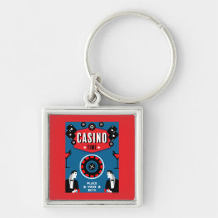 Casino Gambling Poker Roulette Schlüsselanhänger