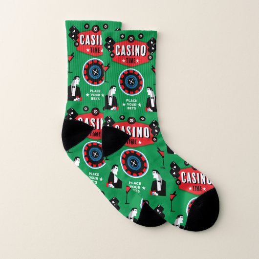 Casino Gambling Poker Roulette Socken (Paar)
