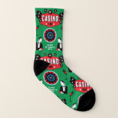 Casino Gambling Poker Roulette Socken (Links - Innen)