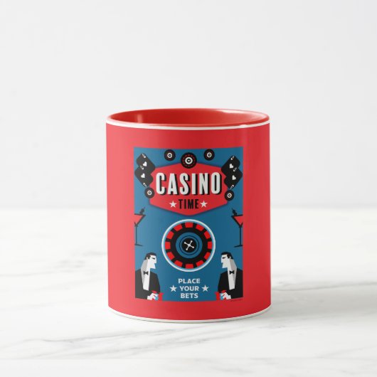 Casino Gambling Poker Roulette Tasse (Zentrum)