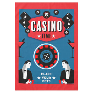 Casino Gambling Poker Roulette Tischdecke